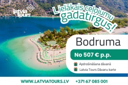 Atpūtas un ceļojumu piedāvājumi 09.02.2026 - 15.02.2026 Bodruma - citāda Turcija! Latvia Tours